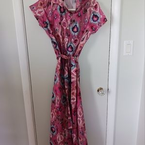 NWOT Maxi dress with peacock motives. From Spain.